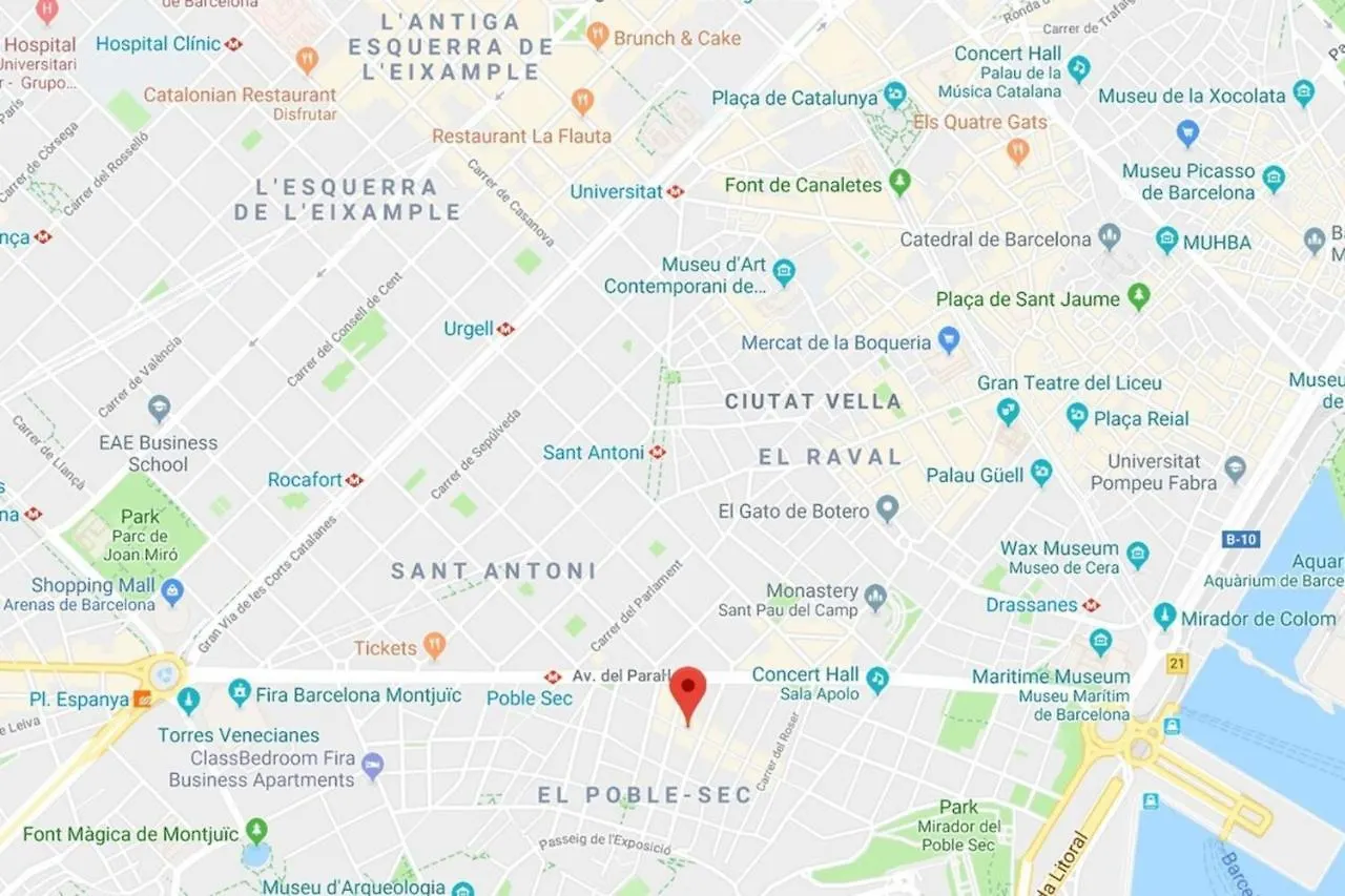 Modern 2 Bedroom Flat In Trendy Poble Sec Barcelona 0*,